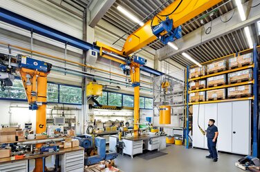 Puesta en servicio de un sistema de grúas en Rodt